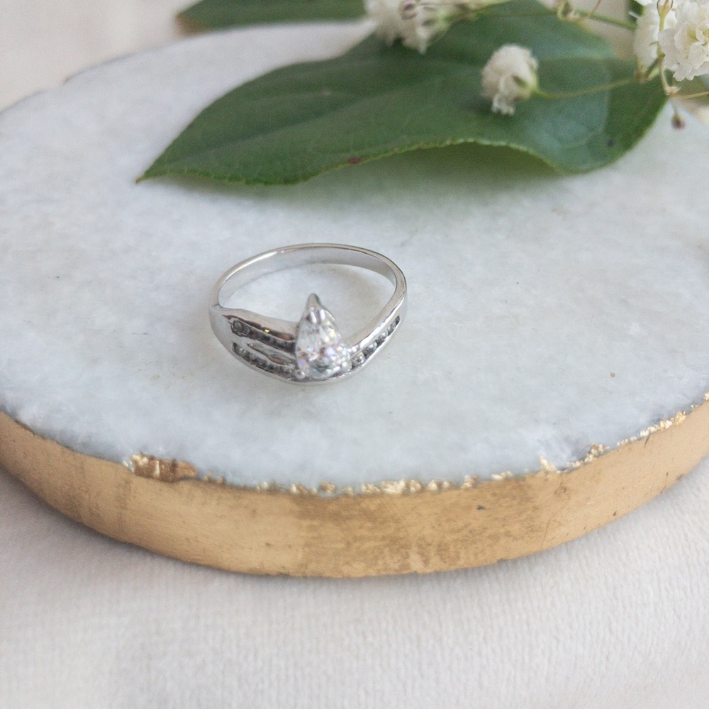 CZ “Diamond” Ring